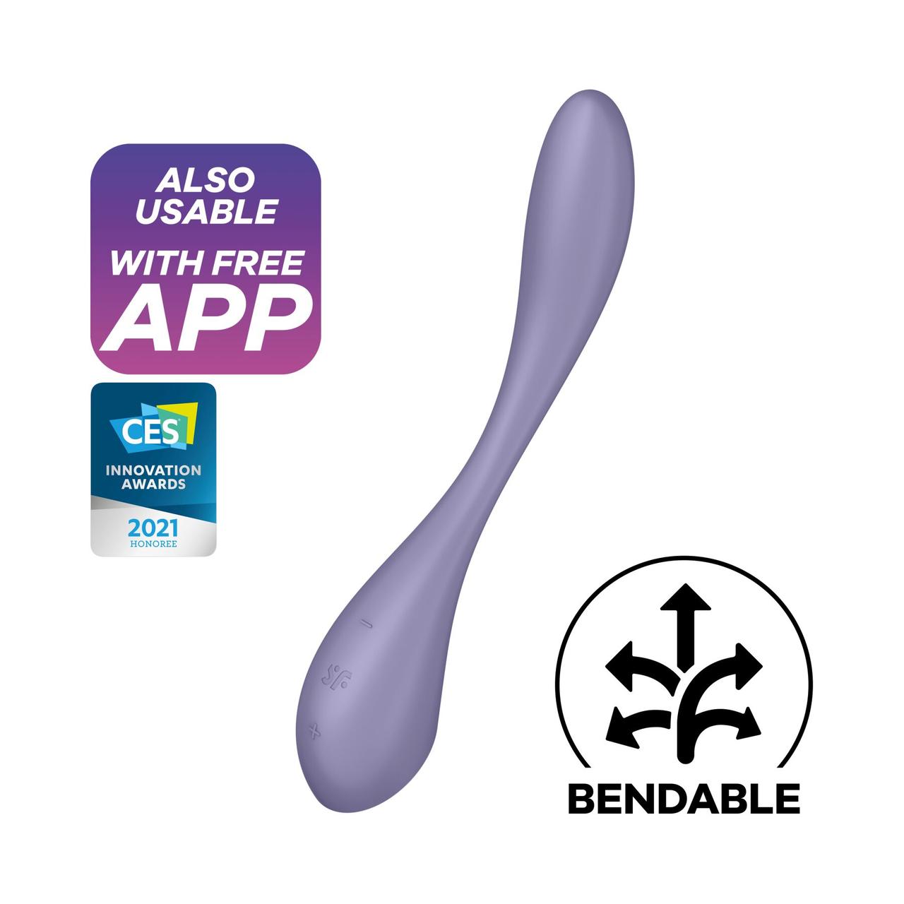 Універсальний вібратор Satisfyer G-Spot Flex 5+ Lilac, фото 1