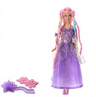 Кукла Lucy с косичками (8182), в фиолетовом платье