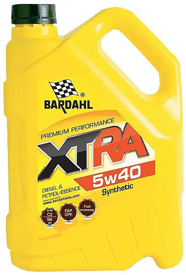 Bardahl XTRA 5W-40, 5 л (34123) моторна олива, фото 1