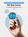 Міні Bluetooth динамік M1. Портативна бездротова колонка з мікрофоном. підтримка з'єднання TWS СТЕРЕО, фото 3