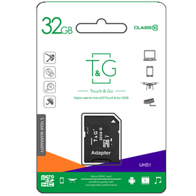 T&G microSDHC 32GB UHS-1 class10 (з адаптером)