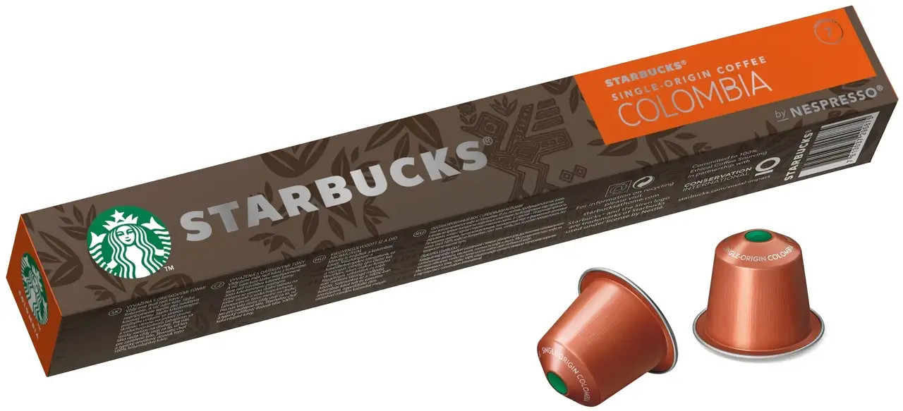 Кава в капсулах NESPRESSO Starbucks Columbia Monoarabica — 10 шт.