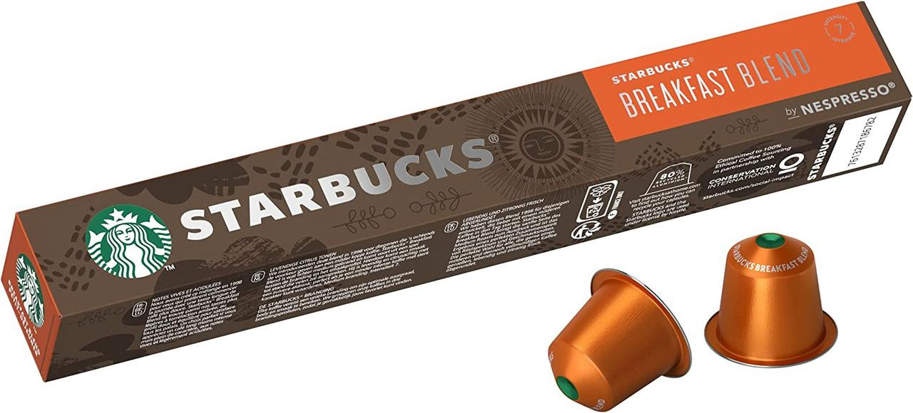 Кава в капсулах NESPRESSO Starbucks Breakfast Bland — 10 шт.