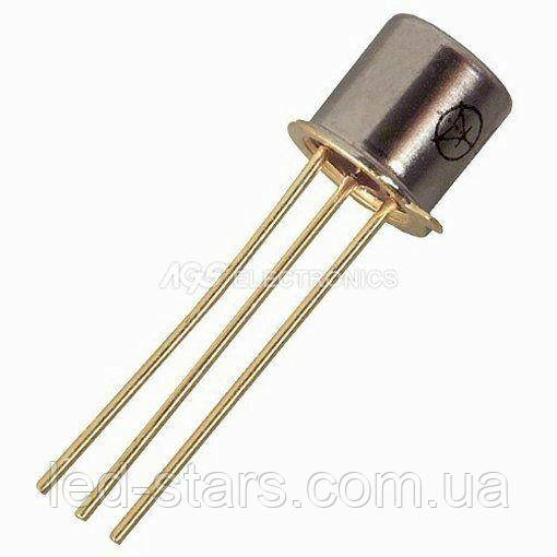 BC107B транзистор UNITRA NPN (45V; 0.2 А; 0,6 W; 150MHz; h21=240-500) TO18 (gold)