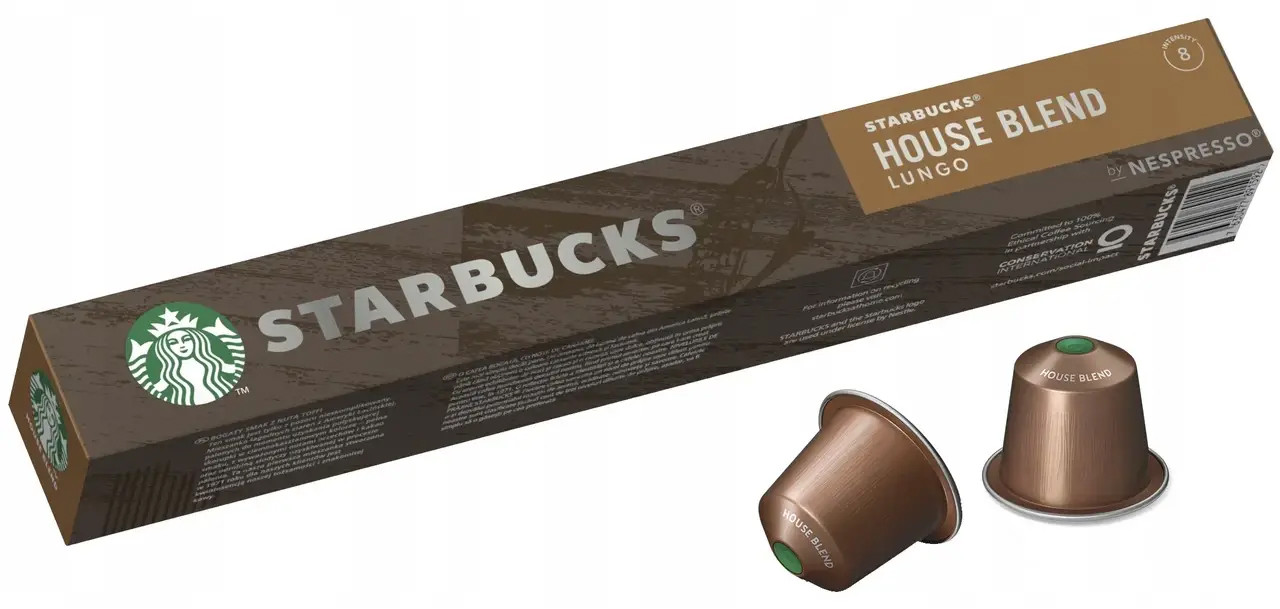 Кава в капсулах NESPRESSO Starbucks House Bland Lungo — 10 шт.