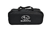 Сумка-органайзер в багажник с логотипом Subaru на 1 отделение черного цвета 03-126-1Д