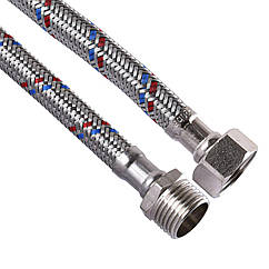 Шланг нержавіюча сталь ECO FIX 1/2″х1/2″ ЗВ 2,0 м EPDM | 000016845