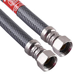 Шланг водяний TUCAI 1/2″x1/2″ ВВ 0,5м SUPER антикорозія TAQ HG-1212-500 204284 | 000017371