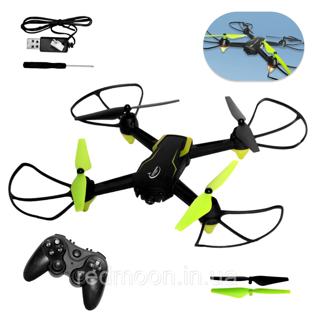 Квадрокоптер HC676, c WiFi камерой / Радиоуправляемый дрон с пультом ...