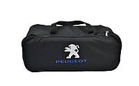 Сумка-органайзер в багажник с логотипом Peugeot на 1 отделение черного цвета 03-130-1Д