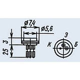 КТ312А транзистор NPN (60мА 20В) (h21э: 10-100) 0,25W, фото 3