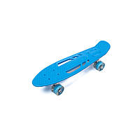Скейт-піні борд, скейтборд Profi MS0459-1, колеса ПУ світні, алюмінієва підвіска, Синій Хіт!