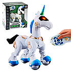 Інтерактивна іграшка Єдиноріг, EL-2164, від акумулятора, Синя / Іграшка робот з пультом для дітей, фото 8