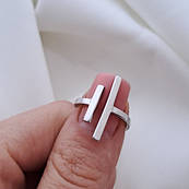 Каблучка срібна незамкнена без камінців тоненька