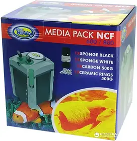 Набір наповнювачів для Aqua Nova NCF 600/800. Комплект для очищення акваріума