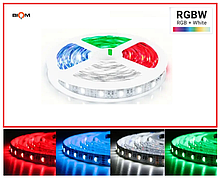 Світлодіодна стрічка 12 V 18 W/m 60 led/m BIOM Professional BPS-G3-12-5050-60-RGBW-20 негерметична