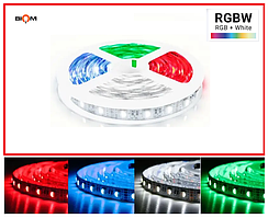 Світлодіодна стрічка 12 V 18 W/m 60 led/m BIOM Professional BPS-G3-12-5050-60-RGBW-20 негерметична