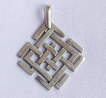 Білобог 2 Слов'янський оберіг з срібла 925-ої проби