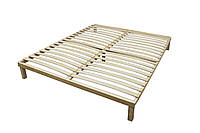Каркас кровати деревянный разборный 200*180см 25мм, с ногами