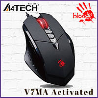 Мишка ігрова A4Tech V7MA Bloody (Black) 3200 CPI Активована