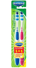 Зубна щітка Astera Active Clean 1+1 (3800046561209)