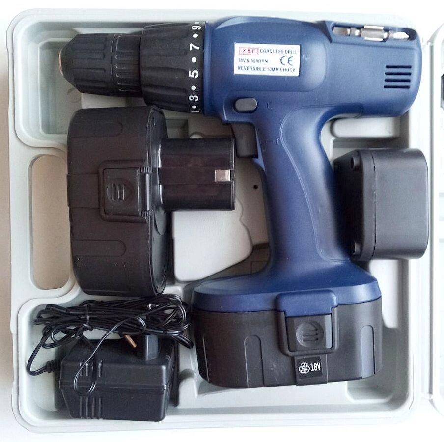 Шуруповерт акумуляторний Cordless Drill, 18v