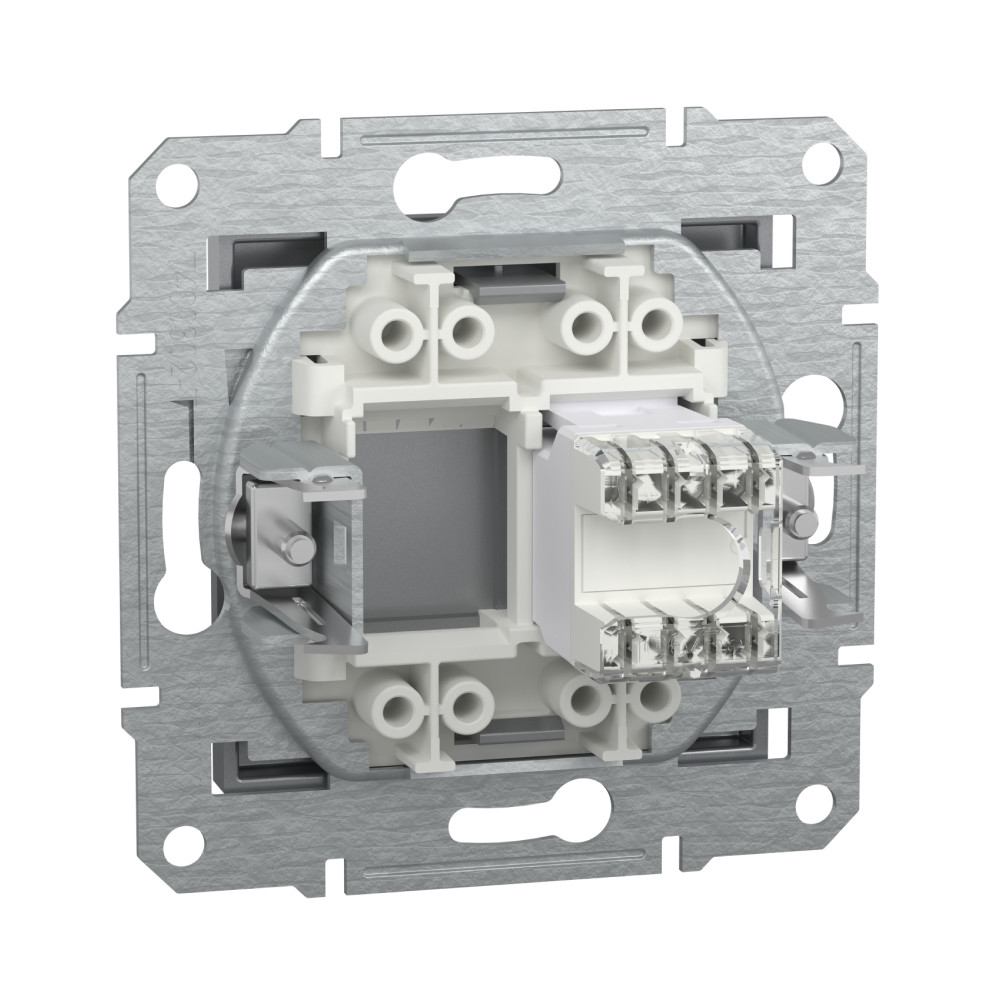 Купить Розетка компьютерная Schneider Electric Asfora сталь RJ45 UTP 5E ...