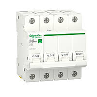 Автоматичний вимикач RESI9 Schneider Electric 25 А, 4P, крива С, 6кА (R9F12425)