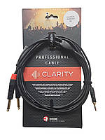 CLARITY miniJACK-2xJACK-B/5m Готовый мультимедийный кабель 3.5-2х6.3