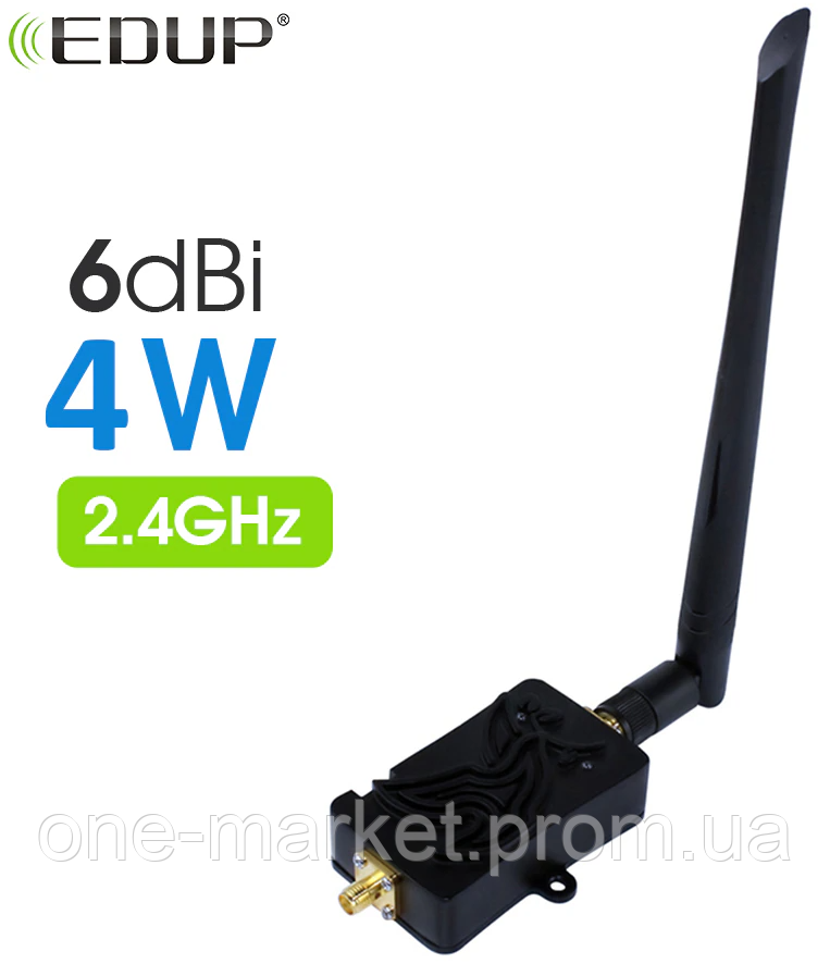 EDUP WiFi Booster Усилитель сигнала 2.4 ГГц усилитель мощности Wi-Fi - фото 1 - id-p1831060135