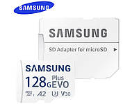 Карта памяти Samsung EVO Plus microSDXC 128 Гб с адаптером