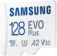 Карта памяти Samsung EVO Plus microSDXC 128 Гб с адаптером
