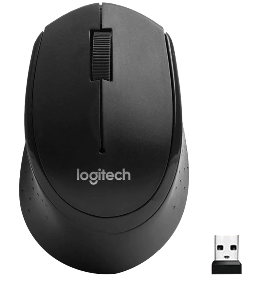 Беспроводная Оптическая Мышь Logitech M330 Silent Plus Wireless BLACK ...