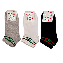 Спортивні чоловічі шкарпетки Gucci 41-45 Асорті білий, сірий, чорний