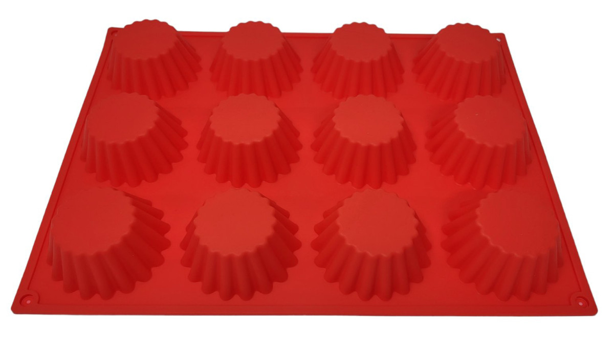 Форма силіконова Кекси загострені з 12 шт., фото 1