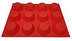 Форма силіконова Кекси загострені з 12 шт.