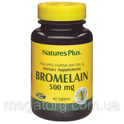 Травы Natures Plus Бромелайн 500 Мг, 60 Таблеток (NTP4408) — Купить ...
