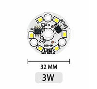 Светодиодиодный модуль для ламп и светильников 3Вт 220В LED SMD 2835 Теплый белый