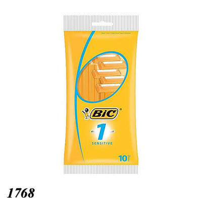 Станок BIC Класик Sensitiv жовтий 1 лезо 10 шт