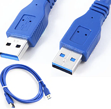 Шнур USB (шт. A - шт. А), version 3.0, 0.8 метра
