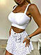 Літній жіночий костюм короткий топ і мініспідниця-шорти софт, фото 4