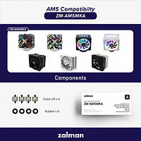 Крепление для AMD AM5 Zalman ZM-AM5MKA, CNPS10X Performa BLACK/WHITE, CNPS10X Performa ST, CNPS16X