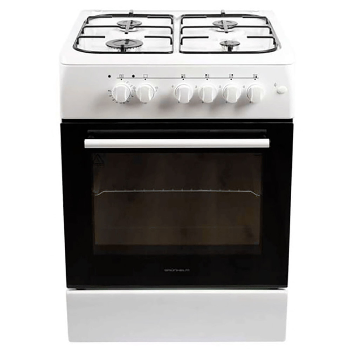 Плита газоелектрична біла Grunhelm AM6611W