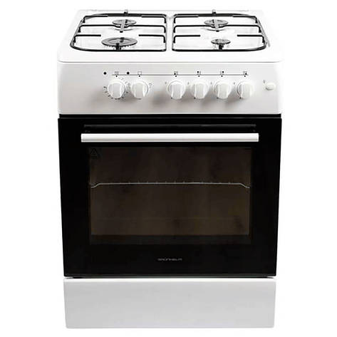 Плита газоелектрична біла Grunhelm AM6611W, фото 1