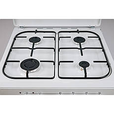 Плита газоелектрична біла Grunhelm AM6611W, фото 4