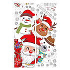 Інтер'єрна наклейка Санта-Клаус та друзі