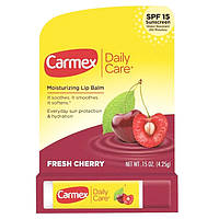 Лечебный бальзам-стик для губ «Вишня» Carmex Daily Care Fresh Cherry Moisturizing Lip Balm SPF15 4.25мл