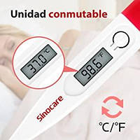 Медицинский цифровой термометр Sinocare Т11 переключение ℃/℉ (белый, красный)