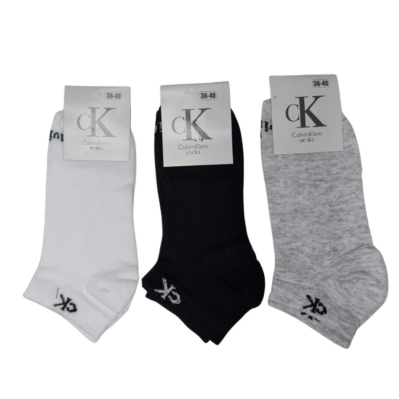 Спортивні шкарпетки короткі Calvin Klein 36-40 Асорті