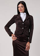 Вельветовий жакет шоколадного кольору